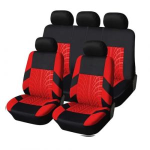 ZMXRF Voiture Housses Siège pour Toyota RAV-4 LWB/Vanguard 2007-2012,Confortables Respirantes Tissu Lavable Housses Siège Avant et Arrière Housses Siège,Red D (Uinctd, neuf)