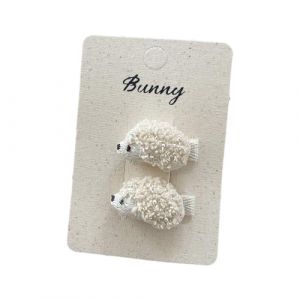 Hkfgdjdl Pince &agrave; cheveux en forme de h&eacute;risson et &eacute;lastiques &agrave; cheveux pour filles en tissu doux Accessoires sans danger pour (Pgeang, neuf)