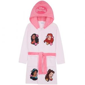 Get Trend Disney Princess Peignoir Polaire Fille et Ado, Robe de Chambre Enfant avec Capuche et Ceinture, Id&eacute;e Cadeau (2-3 Ans, Rose Clair Disney Princess) (Get Trend., neuf)