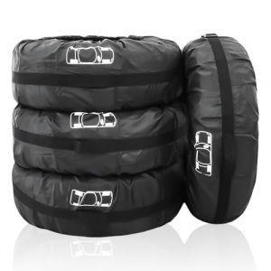 Lot de 4 housses de protection pour pneus : 19-23 pouces Housse &eacute;tanche pour pneu, housse de protection lavable pour pneu, housse de pneu, sacs de pneu, couverture de pneu, couverture de roue de (zhouxutao, neuf)