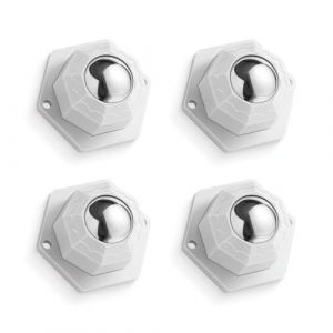 VEOIRXU 4pcs Roulette Charge Lourde, Roulettes à Billes pour Forte Charge Charge 200kg, Roulettes à Billes pour Meubles, Roulettes Silencieuses pour Meubles Ustensiles de Cuisine Boîtes de Rangement (SHI TONGYANG DE DIAN, neuf)