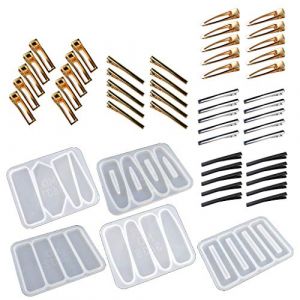 JSGHGDF Barrettes faites à la main en silicone époxy - Moules en résine époxy - Moule en acrylique - Moule crocodile - Outils de fabrication de bijoux (guangzhoushiyicongdianzikejiyouxiangongsi, neuf)