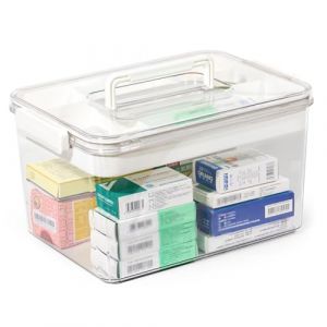 Theo&Cleo Stockage de m&eacute;dicaments, Grande bo&icirc;te &agrave; m&eacute;dicaments, bo&icirc;te &agrave; m&eacute;dicaments, bo&icirc;te d'armoire &agrave; Pharmacie, bo&icirc;te de Rangement pour m&eacute;dicaments (Zeson Deutschland, neuf)