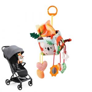 SVCEQZE Jouet pour b&eacute;b&eacute; pour si&egrave;ge Auto, hochet en Peluche, Accessoire d'activit&eacute; de Jeu, Jouet Mobile avec Clip - pour f&ecirc;te pr&eacute;natale, Fille, b&eacute;b&eacute; de 0 &agrave; 12 Mois - pour Poussette, Voiture, Berceau (create2024, neuf)