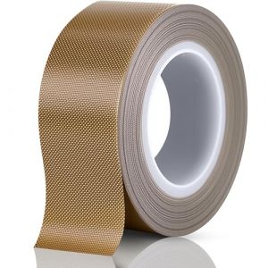sturiz Teflon Ruban Adhesif Haute Temperature 0.18x25mmx12m Ruban Teflon &eacute;tanch&eacute;It&eacute; Plomberie Haute Temp&eacute;rature Rouleau Bande de T&eacute;flon pour Machine Sous Vide (RUNZEYUNKEJI, neuf)