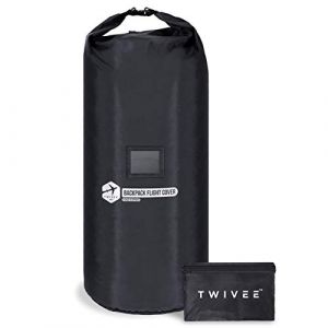 TWIVEE - Housse Sac à Dos Avion - Housse de Pluie Sac à Dos - Volume réglable - 60 à 110 litres - Taille Flexible - Protection pour Dos de Voyage (TWIVEE, neuf)