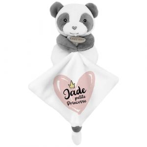KDO MAGIC - Doudou personnalis&eacute; - Personnalisable avec Un pr&eacute;nom - Peluche personnalis&eacute;e - Cadeau Naissance, gar&ccedil;on, Fille, b&eacute;b&eacute;, Anniversaire (Petite Princesse, Panda) (KDO-MAGIC, neuf)