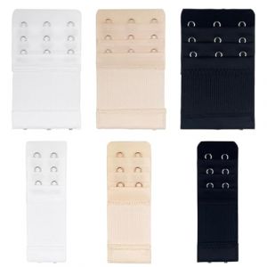 JSKWIKE 6 Pcs Extensions Soutien-Gorge de Soutien-Gorge d'extension de Soutien-Gorge à 3 Eangées 2 Crochets 3 Crochets Gorge Bretelles de Soutien Gorge Doux Confort Élastique (puerlongyangyaoshangmaoyouxiangongsi, neuf)
