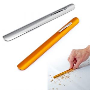 2 Pièces Ramasse Miettes Manuel Courbé, Ramasse Miettes de Table en Inox, Ramasse Miettes en Acier Inoxydable pour Les Restaurants et Les serveurs (Or, Argent) (Haibo CuiUKShop, neuf)