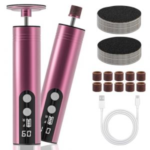 Rapeuse Pieds Electrique Puissante, 2In1 9 Vitesses Réglables Rechargeable RâPe Electrique Pieds pour les Pieds Pedicure Pieds pour Peau Morte Corne Talon avec écran Numérique (VERTEXELIXIR SHOP Kft., neuf)