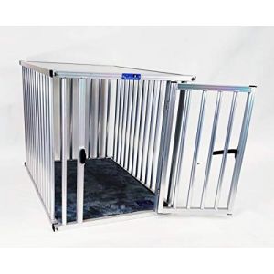 Callieway&reg; ALU DOGBOX/Cage &agrave; Chien en Aluminium pour Le Bureau ou la Maison (Barres Verticales Uniquement) (XXL=109(L=Porte) x74(l) x77cm(h)) (Yorrxshire United GmbH, neuf)