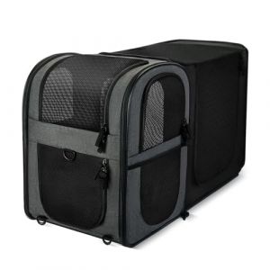 Apollo Walker Sac à Dos pour Chiens et Chats, Extensible pour Petits et Grands Chiens et Chats, Sac à Dos en Maille Respirante pour Animaux de Compagnie pour la randonnée - Gris (Apollo Walker, neuf)