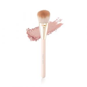 ENZO KEN Pinceau biseauté pour fard à joues, pinceau de maquillage pour fard à joues, contour, blush - doré et rose - 11L04B (ENZO KEN, neuf)