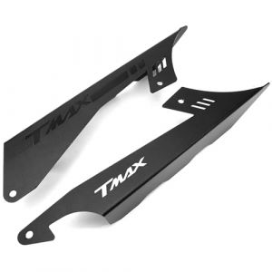 Moto Accessoires pour TMAX 560 TMAX560 Tech Max 2020 2021 2022 2023 2024 TMAX 530 2017 2018 2019 Housse d&eacute;corative de Protection de la cha&icirc;ne de Moto (Noir) (MOWOK, neuf)
