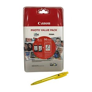Cartouches d'encre pour Canon Pixma TS205 TS305 TS3150 TS3151 black/color XL Noir (CrazyKangaroo, neuf)