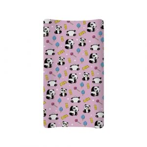 BYCHECAR Housse de matelas à langer douce et respirante à pois pour filles (violet) (BYCHECAR, neuf)