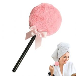 Houppette Puff - Houppette &agrave; poudre inspir&eacute;e de la sucette, &eacute;ponge de maquillage magique robuste | Lot de 6 outils cosm&eacute;tiques lisses r&eacute;utilisables en forme de bonbon pour femmes, base (chzang, neuf)