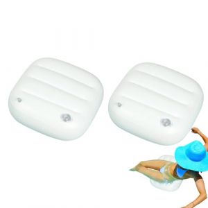 2pc Siège Rehausseur Lesté pour Spa, Siège D'appoint Rehausseur De Bain, Coussin D'assise Gonflable pour Baignoire PVCSiege, Rehausseur De Spa, Coussin DeSiège De Baignoire Rehausseur Lesté pour Spa (qirens, neuf)