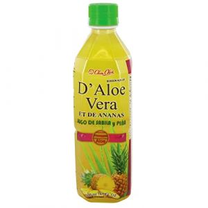 CHIN CHIN Boisson au Jus d'Aloe Vera et d'Ananas 500ml - L&eacute;g&egrave;rement sucr&eacute;e, peu calorique, (Lot de 24 bouteilles) (Bo Time - Direct Fabricant, neuf)