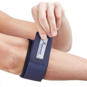 Actesso Coudière Orthèse Bleue pour le Tennis - Soulage l'épicondylite Latérale, le Coude du Golfeur et la Tendinite (Taille Unique - Gauche ou Droite) (Actesso Medical Supports Limited, neuf)