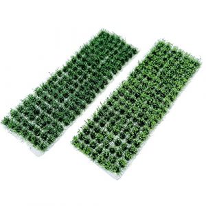 Woohome 280 PCS Statiques Herbe Toufts, Théier Touffe d'herbe Statique Herbe Artificielle Modèle pour Paysage, Train, Chemin de Fer, Sable, Disposition Militaire (CXiong, neuf)