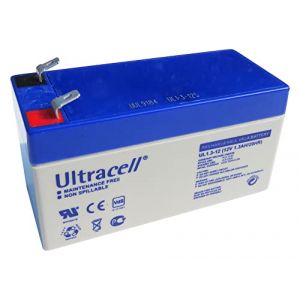 Batterie 12V 1,3Ah VLRA Plomb/AGM Ultracell Gamme UL (DCT FR, neuf)
