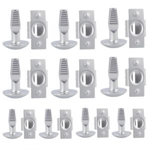 10 Paires Cache Sous Moteur, Clips de Fixation en Acier au Mangan&egrave;se avec Vis et Rondelles, Capot Moteur, Remplacement Compatible avec Peugeot 206 207 406 407 806 807, C5, C-Quatre (JiaHeHe, neuf)