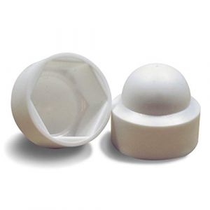 ajile - 20 pièces - Cache vis écrou de protection M8 clef de 13 mm - plastique BLANC - FAH213 (ajile - Fabricant Français de Quincaillerie, neuf)