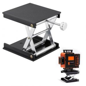 Table Elevatrice,Plateforme Elevatrice en Alliage D'aluminium,Table Élévatrice de Laboratoire,Cric de Laboratoire,Hauteur Réglable 26-83 mm,Convient aux écoles,Instituts,Laboratoires (ISUJ1JUSI, neuf)