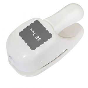 ARTOZ Perforatrice carrée ondulée de 3,8 cm - Perforatrice à motif pour travaux manuels, étiquettes, cadres photo, décorations de table, convient jusqu'à 220 g/m² (GUSTAV NEUSER GmbH, neuf)