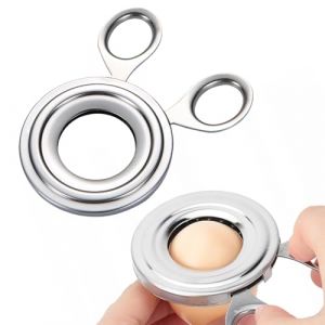 Coupe-oeuf en Acier Inoxydable,Ouvre - oeufs,Coupe-Œuf Coque Argent,Ouvre-Oeuf à la Coque,Oeufs Coupe Coque,Ciseaux à Oeufs Décapant la Coquille,Oeufs Coupe-Oeufs pour œuf Accessoires de Cuisine (FENGXIAO STORE, neuf)