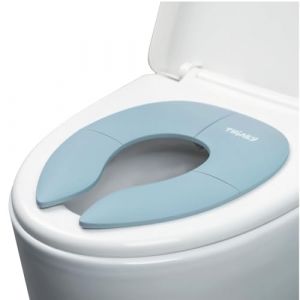 Twinky® Mini Potty - 2 en 1 Entraîneur de Toilette Bébé & Réducteur de Toilette Enfant - Siège de Toilette Pliable - Réducteur de Siège de Toilette - Lunette WC Enfant (Bleu) (Shipple, neuf)