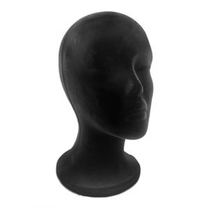 Têtes De Mannequin Femme & D'hommes En Polystyrène Flocage Noir, Tete En Polystyrene Têtes De Mannequin Pour Perruque Tetes Perruques Wig CapTete Pour Perruque Head Mannequins Pour Perruques Mousse (jianyzi, neuf)