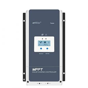 EPEVER 80A MPPT Régulateur de Charge Solaire 12V/24V/36V/48V avec Écran LCD, Tension de Circuit Ouvert Jusqu'à 150V pour Scellé, GEL, Inondé et Utilisateur - Tracer 8415AN (SolaMr-EU, neuf)