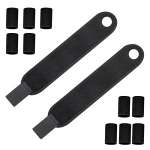 EOYVAIL Attelles pour main et poignet,Attelle de Poignet, Ensemble de Couverture d'articulation de Doigt, Orthèse de Poignet orthopédique, Bandage de Poignet (12 pièces, Noir) (ZHONGFU  STORE, neuf)