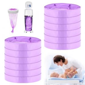 Vankarr Recharge Poubelle a Couche 12 Pièces Sac Poubelle Couche Bebe Anti odeur Compatible avec tous les Types de Recharges (Violet) (Gazmoonwalk Trade Kft., neuf)