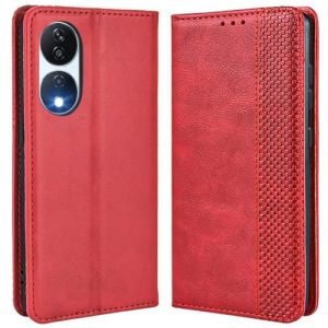 MOJIA Coque pour Honor 90 Smart/Honor X7b 5G / X7b 4G, &Eacute;tui en Cuir, PU Housse Pochette Antichoc et Anti-Rayures Fonction Stand Rabat de Portefeuille Etui Coque. Rouge (Shangnai, neuf)
