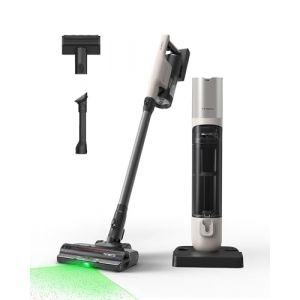Tineco Pure One Station 5 Pro aspirateur Balai sans Fil avec Base Auto-Vide 2.5 L, 100 Min d'Autonomie, Brosse Anti-Enroulement, D&eacute;tection Poussi&egrave;re LED 120&deg;, 200 AW, Accessoires pour Multi-Surfaces (Tineco, neuf)