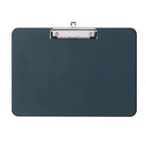MAUL porte bloc A4 | Porte bloc en plastique au format DIN A4 paysage | Clipboard &agrave; suspendre | Pince pour ranger le papier | Pour le bureau, la cuisine et l'atelier | Noir (MrPackage, neuf)