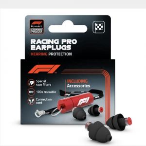 Alpine Bouchons d&rsquo;oreille F1&reg; - Protection auditive r&eacute;utilisable pour courses automobiles & &eacute;v&egrave;nements bruyants &ndash; R&eacute;duction de 22dB &ndash; Certifi&eacute; CE - Filtre ultra doux et confortable (Alpine Hearing Protection, neuf)