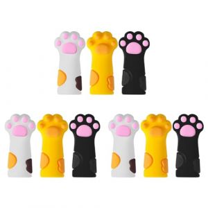 GIWFBQTR 9 Pi&egrave;Ces Mignon Pinces Couverture Manchon de Protection pour Ongles Cuticules Ciseaux Couverture Manucure P&eacute;Dicure Outils Peau Morte Pinces &agrave; &Eacute;Piler Casquette (fengq268, neuf)