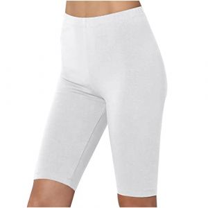 Shorts De Sport pour Femme Couleur Unie Amincissant Pantalon Court De Yoga Taille Haute Legging Short De Sport Femme &Eacute;lastique Respirant Confortables Jogging Yoga Et Fitness (Wyongtao❖, neuf)
