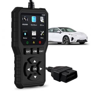 Outil de diagnostic OBD2, Outil de diagnostic Auto, Outil de diagnostic Auto avec OBDII Fonctions compl&egrave;tes Lecteur de code d'erreur moteur Outils de diagnostic V&eacute;hicule DTC Code Reader, 10 langues (IKSETERATA, neuf)