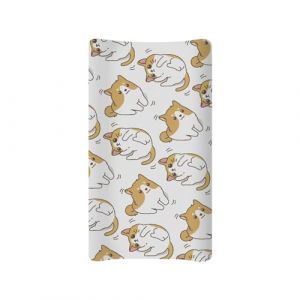 BYCHECAR Housse de table &agrave; langer pour filles et gar&ccedil;ons, housse de table &agrave; langer douce, lavable et extensible (blanc) (BYCHECAR, neuf)