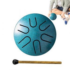 Tambour De Pluie Pour L'extérieur, Carillon De Pluie À Langue En Acier, Carillon De Pluie Amusant Avec, Tambour À Main -ni 3 Pouces 6 Notes, Tambour De Chakra Étanche Pour Les Amateurs De (waniny, neuf)