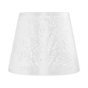 HERCHR Abat-Jour en métal avec Motif d'arbres, Abat-Jour pour Lampe de Table, Lampe de Bureau, Lampe de Chevet, Abat-Jour en Fer forgé, Mini Abat-Jour en Forme d'arbre forestier sculpté E27(Blanche) (KnowStoree, neuf)