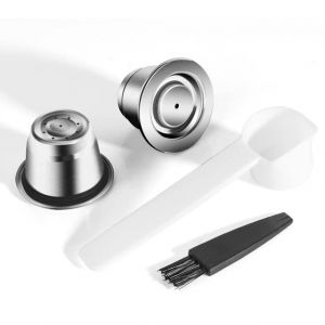 2 filtres &agrave; capsules de caf&eacute; r&eacute;utilisables en acier inoxydable pour Nespresso Lattissima inissia Essenza (Benfuchen, neuf)