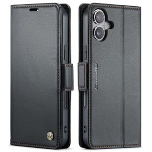 QLTYPRI Coque pour iPhone 17 Etui avec RFID Blocage, Housse en Premium Cuir Pochette Portefeuille Rabat Clapet Case Porte Carte Magnétique Étui pour iPhone 17 - Noir (zhihen, neuf)