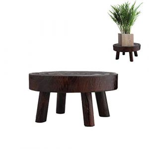 Mini tabouret en bois pour plantes grasses, &eacute;tag&egrave;re &agrave; fleurs, support pour pot de plantes aromatiques, support pour d&eacute;coration d'int&eacute;rieur (MkolewGherw, neuf)