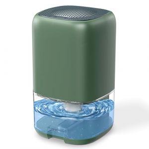 D&eacute;shumidificateur d&rsquo;Air 900ML Silencieux, D&eacute;shumidificateur &Eacute;lectrique &Eacute;conomie d'&eacute;nergie avec Lumi&egrave;re LED Color&eacute;e, Arr&ecirc;t Automatique, Portable pour Salle de Bain, Chambre, Armoire,Vert (TECH COVER SRL, neuf)